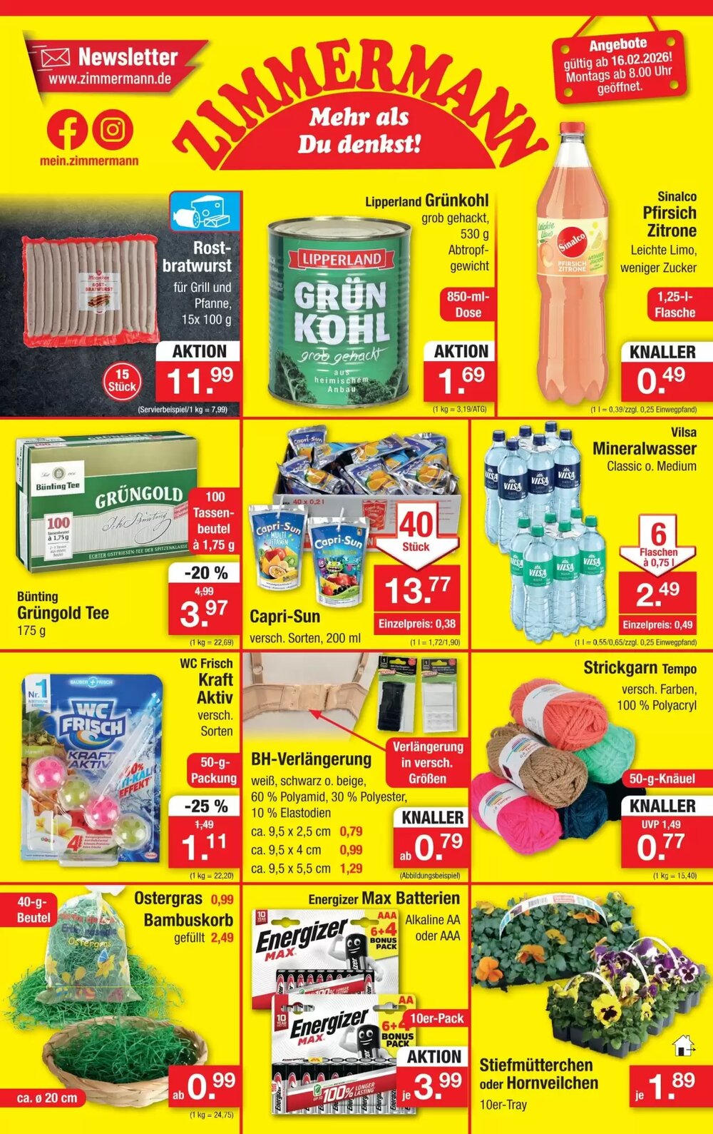 Zimmermann Prospekt (ab 16.02.2026) zum Blättern - Seite 1