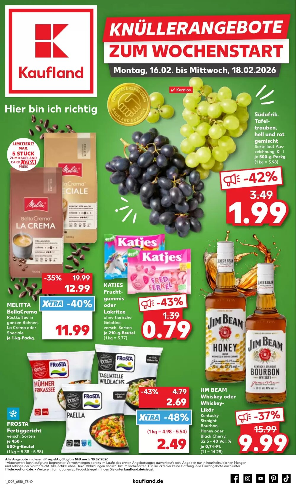 Kaufland Prospekt (ab 16.02.2026) zum Blättern - Seite 1