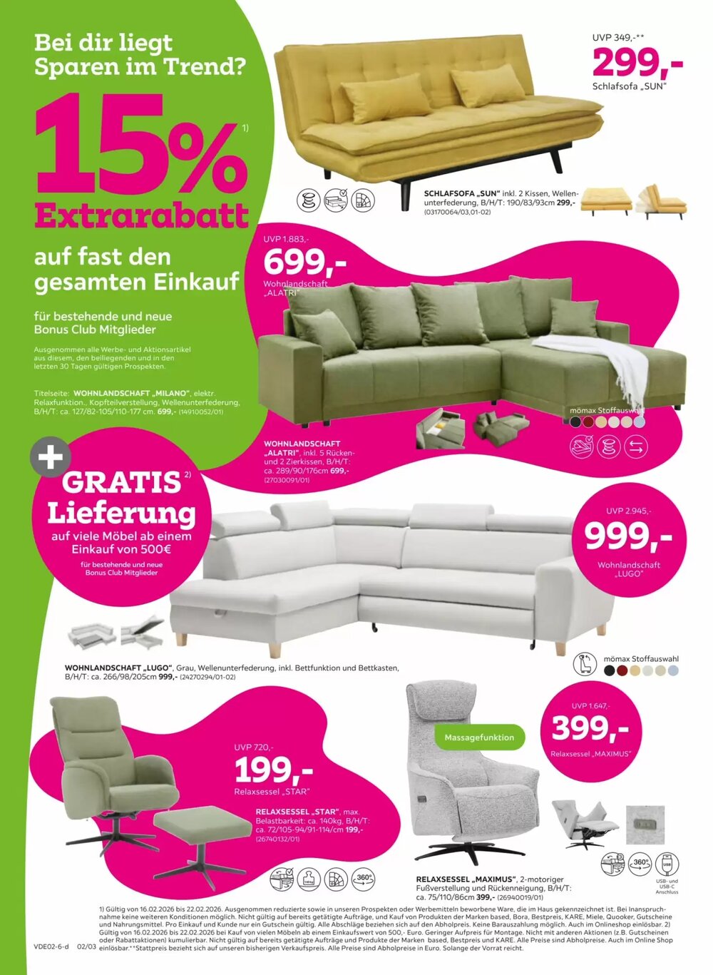 Mömax Prospekt (ab 16.02.2026) zum Blättern - Seite 2