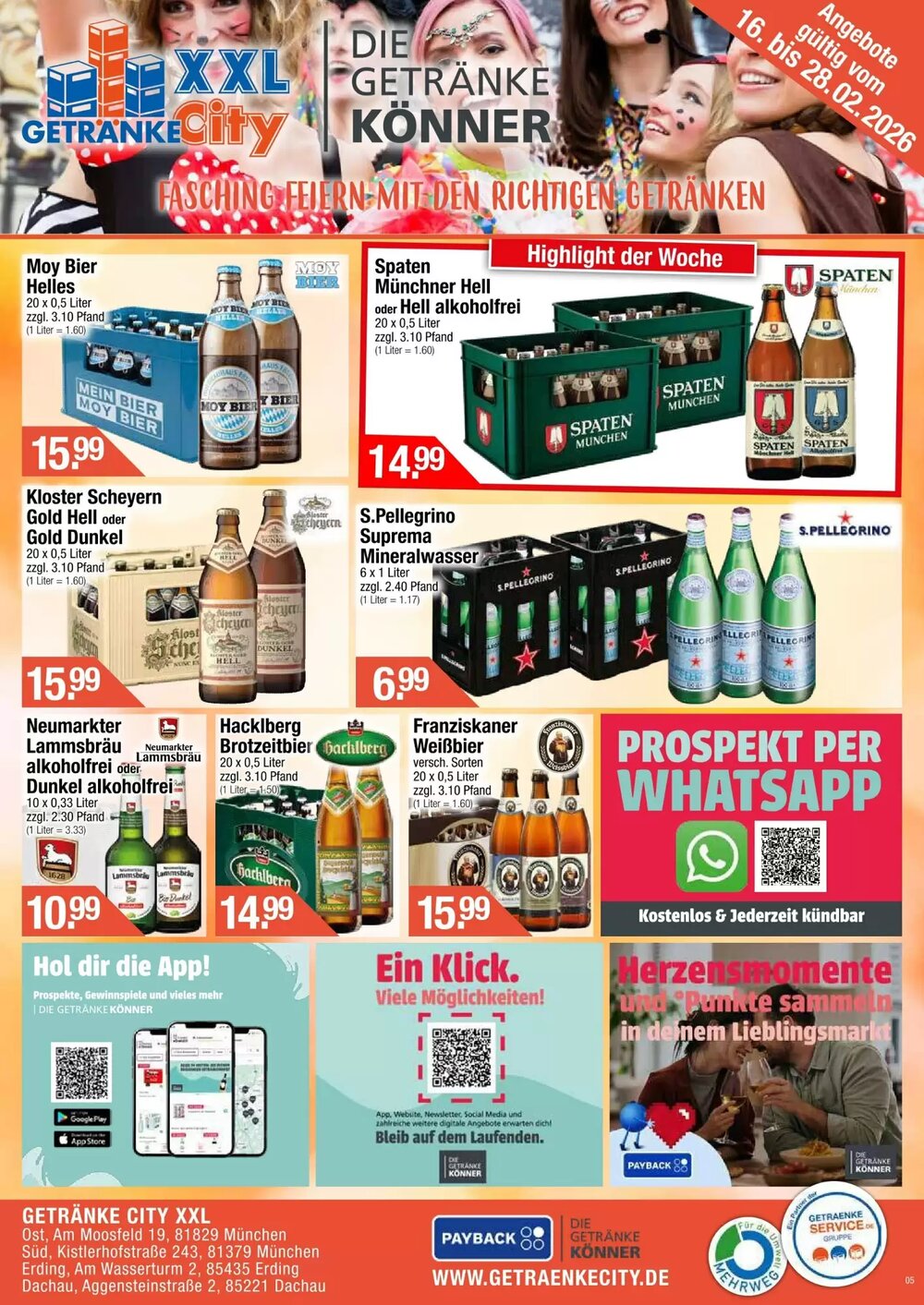 Getränke City Prospekt (ab 16.02.2026) zum Blättern - Seite 1