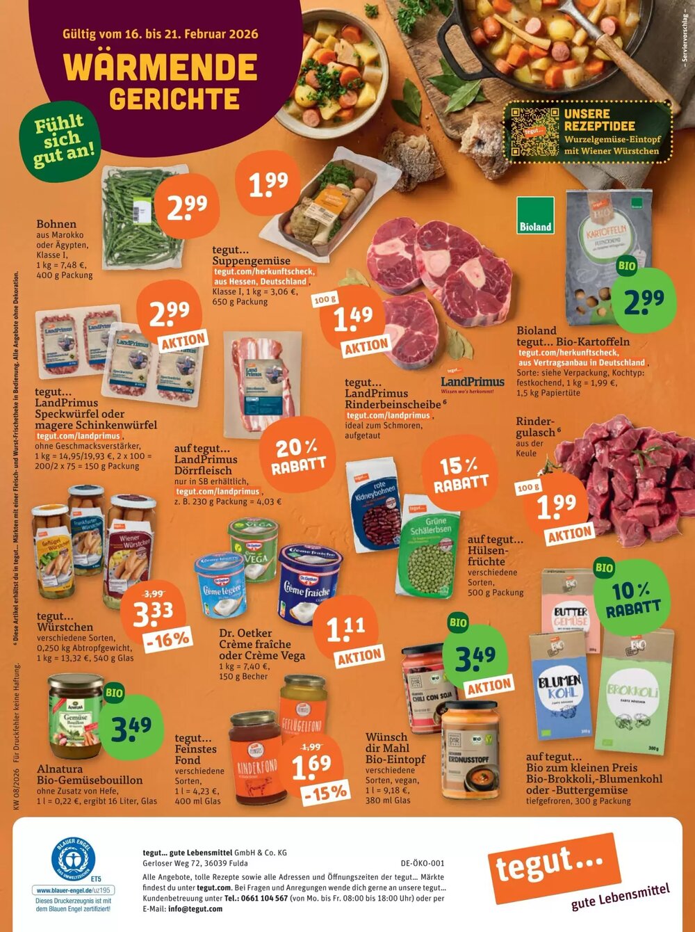 tegut Prospekt (ab 16.02.2026) zum Blättern - Seite 27