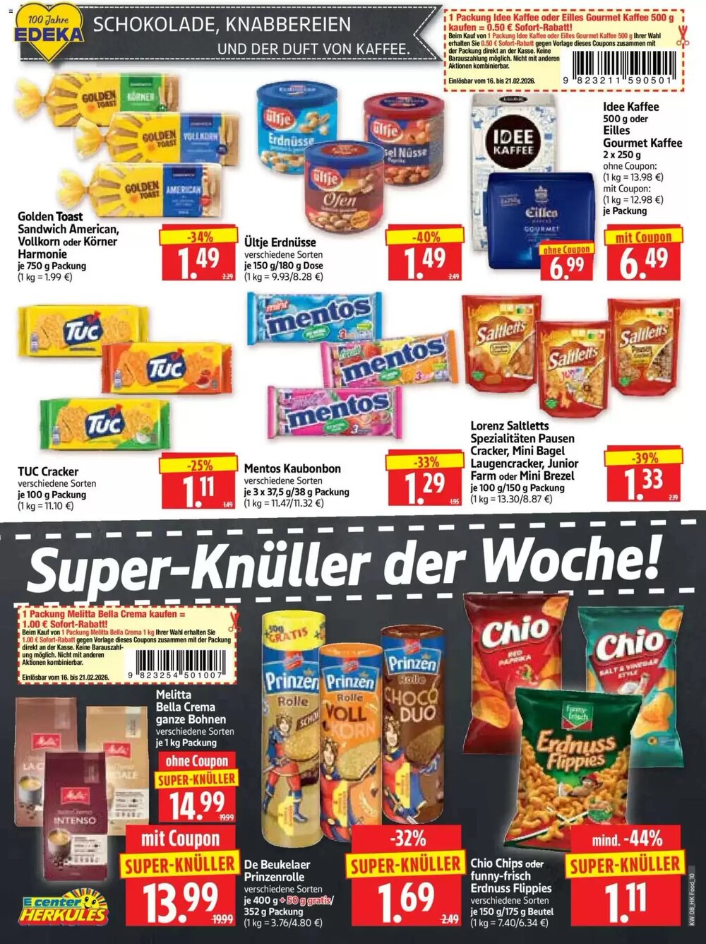 Edeka Herkules Prospekt (ab 16.02.2026) zum Blättern - Seite 10
