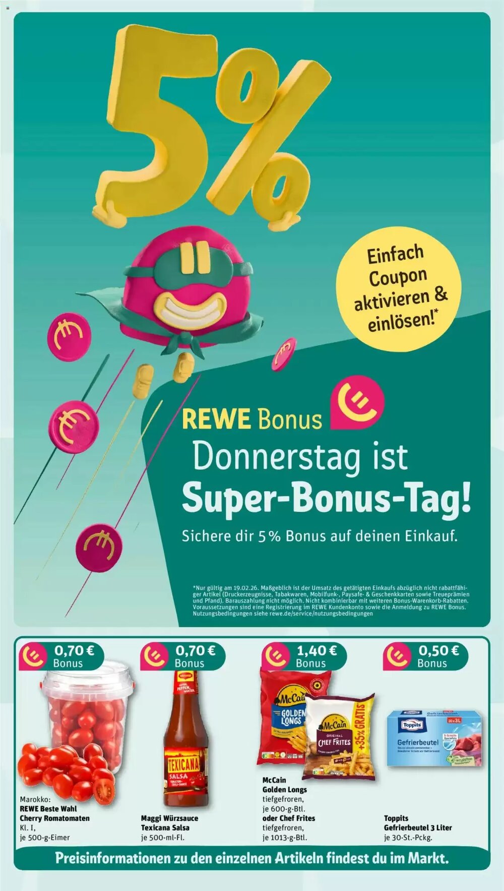 REWE Kaufpark Prospekt (ab 16.02.2026) zum Blättern - Seite 3