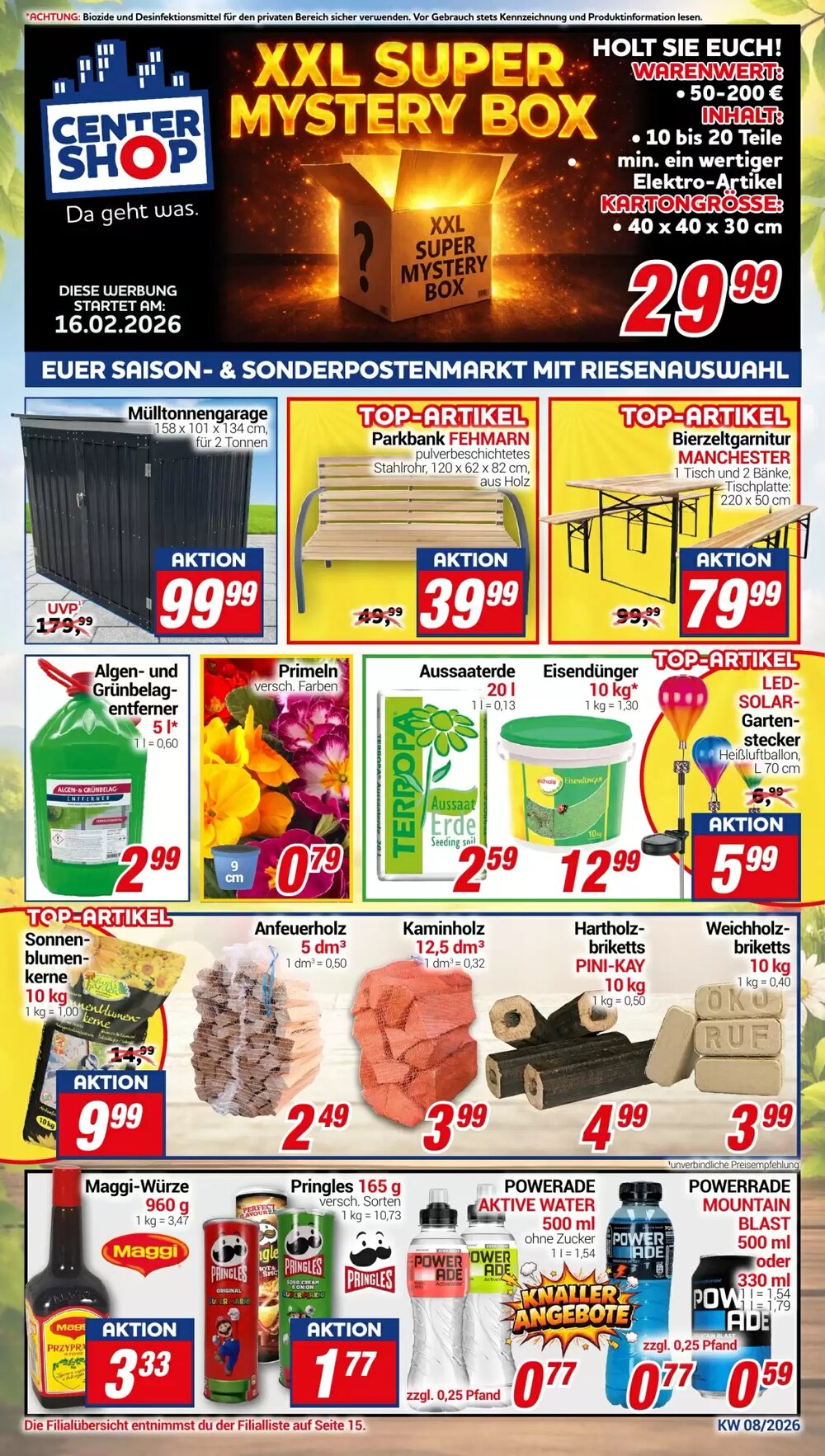 CENTERSHOP Prospekt (ab 16.02.2026) zum Blättern - Seite 1