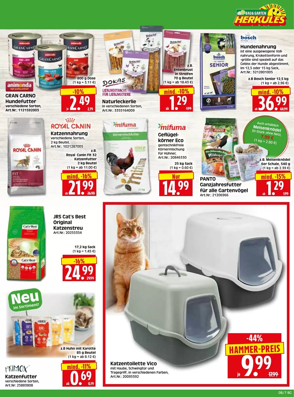Herkules Baumarkt Prospekt (ab 16.02.2026) zum Blättern - Seite 7