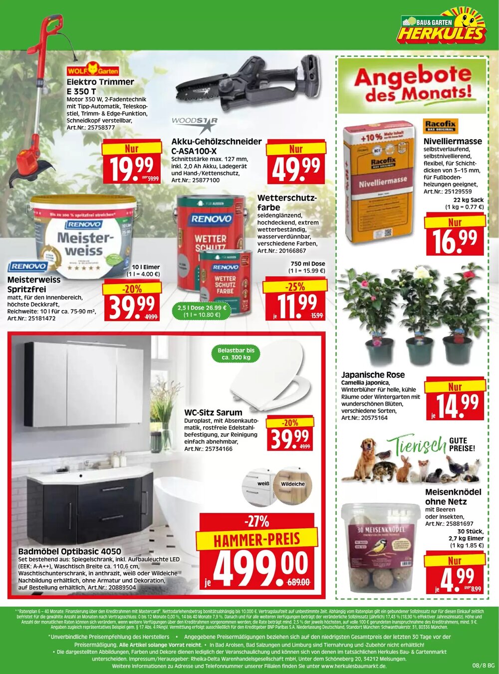 Herkules Baumarkt Prospekt (ab 16.02.2026) zum Blättern - Seite 8