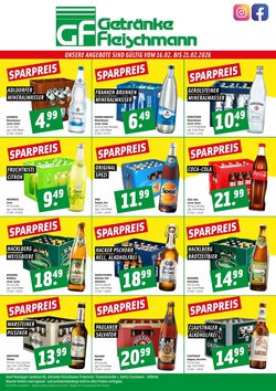 Getränke Fleischmann Prospekt (ab 16.02.2026) zum Blättern