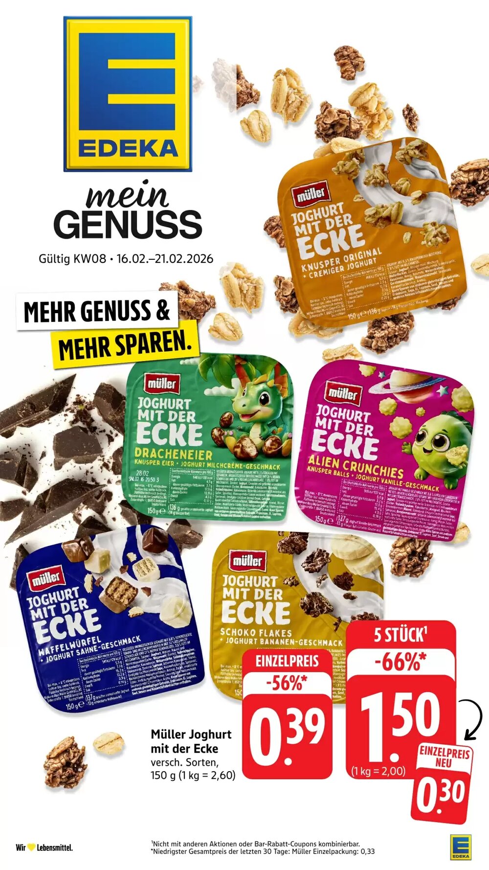 Edeka Stenger Prospekt (ab 16.02.2026) zum Blättern - Seite 1