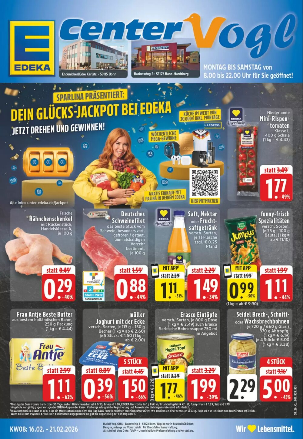 EDEKA Vogl Prospekt (ab 16.02.2026) zum Blättern - Seite 1
