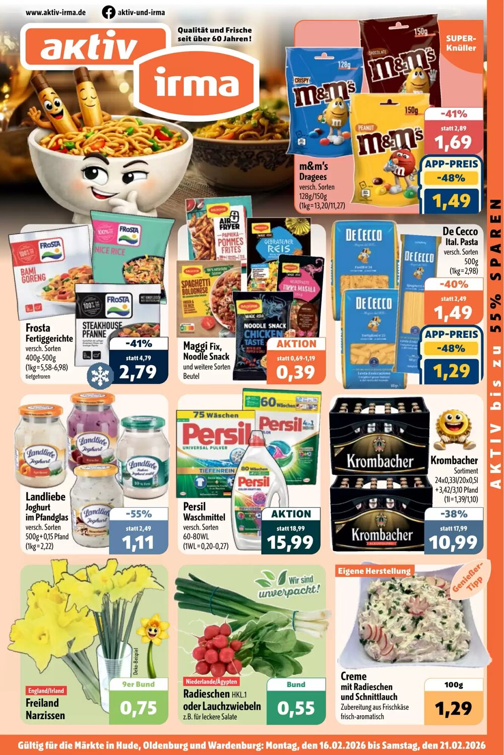 Aktiv Irma Prospekt (ab 16.02.2026) zum Blättern - Seite 1