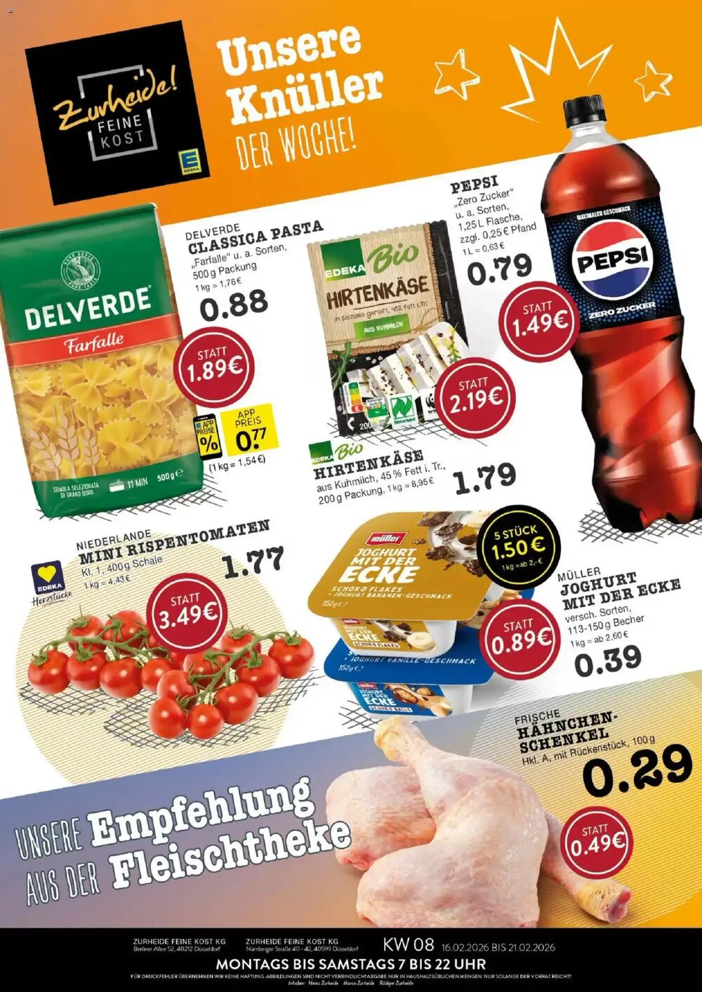 Edeka Zurheide Prospekt (ab 16.02.2026) zum Blättern - Seite 1