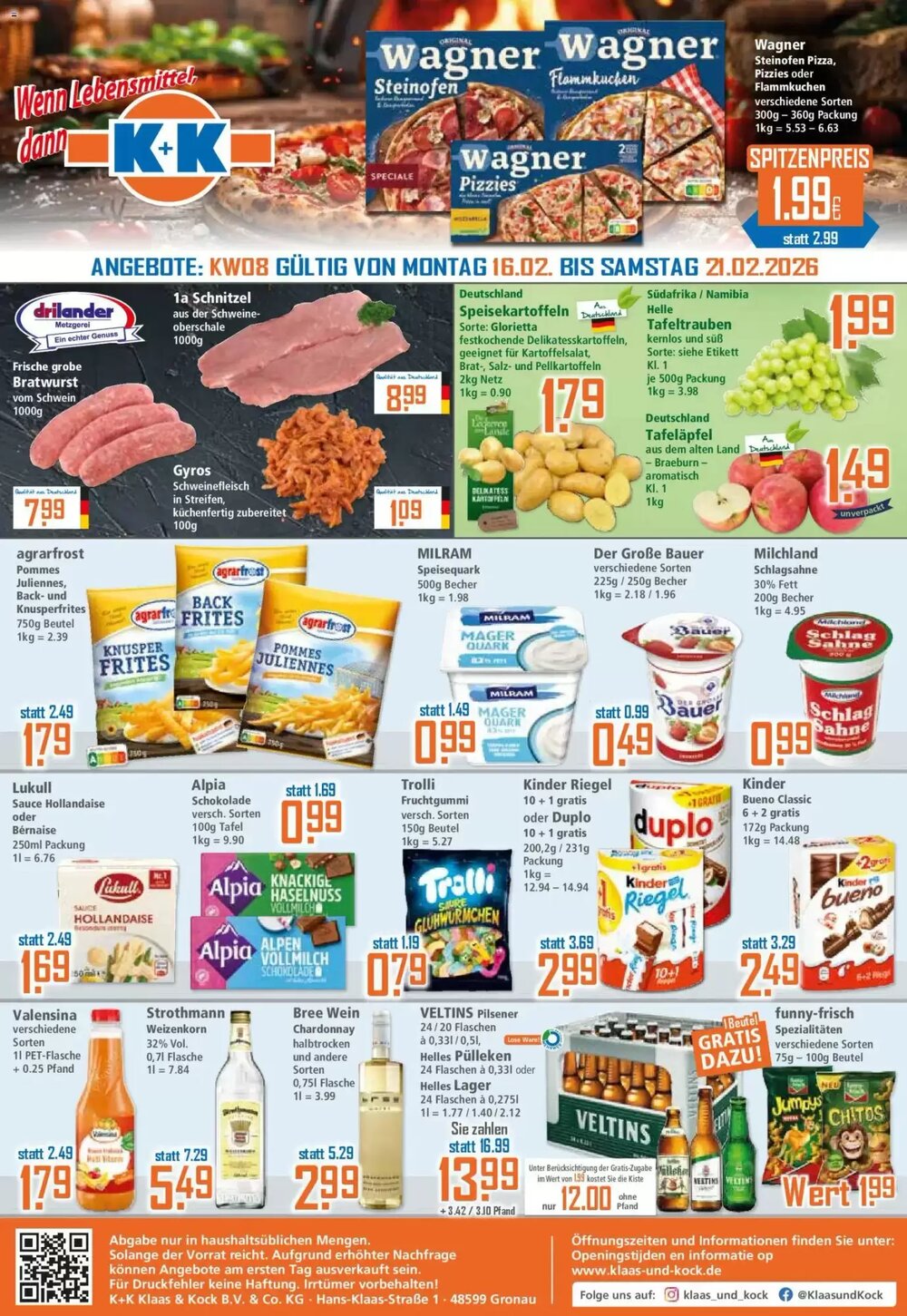 Klaas und Kock Prospekt (ab 16.02.2026) zum Blättern - Seite 1
