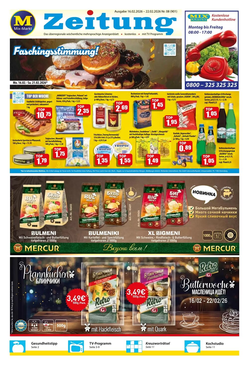 Mix Markt Prospekt (ab 16.02.2026) zum Blättern - Seite 1