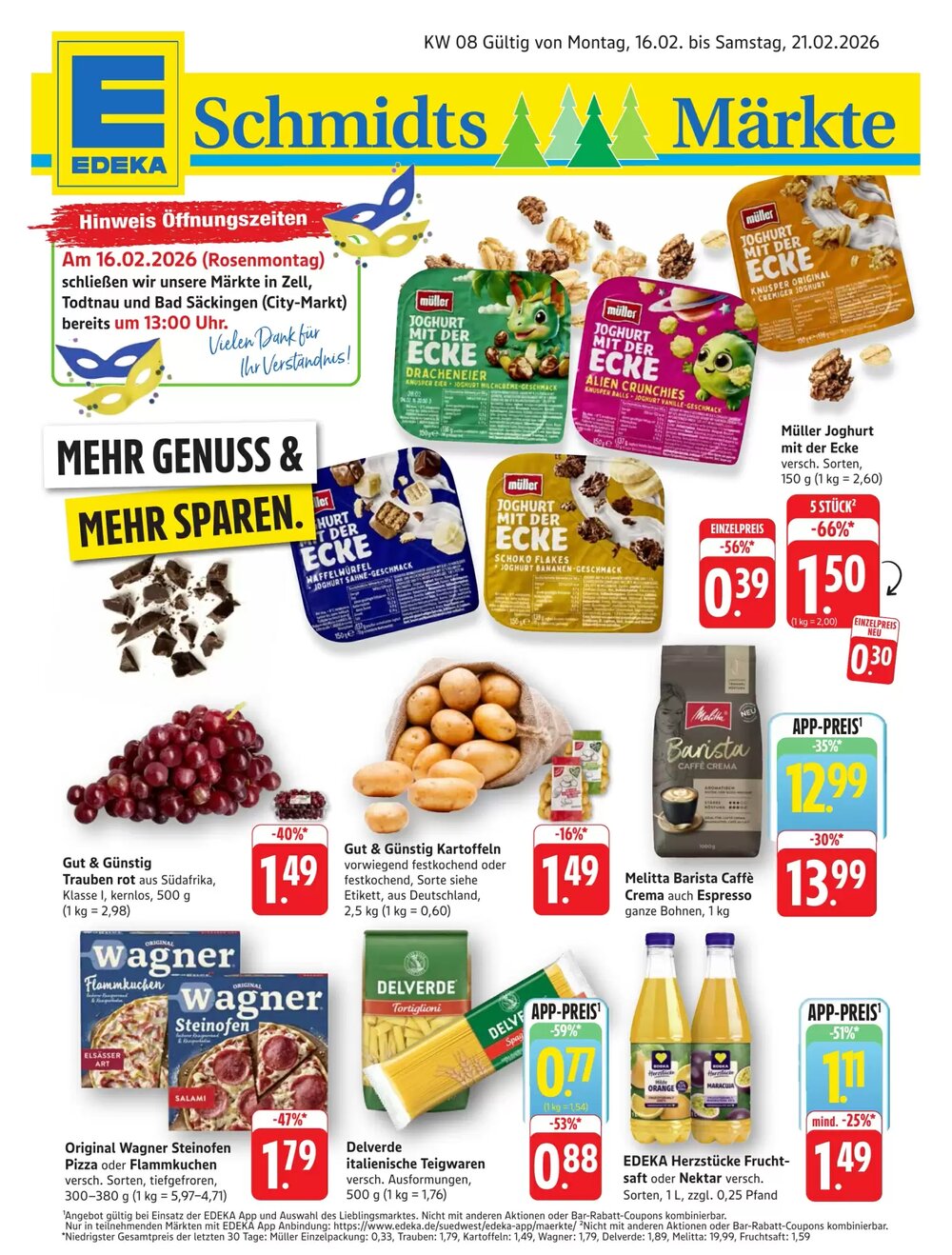 Schmidt's Märkte Prospekt (ab 16.02.2026) zum Blättern - Seite 1