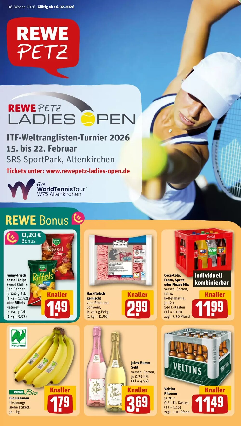 REWE PETZ Prospekt (ab 16.02.2026) zum Blättern - Seite 1
