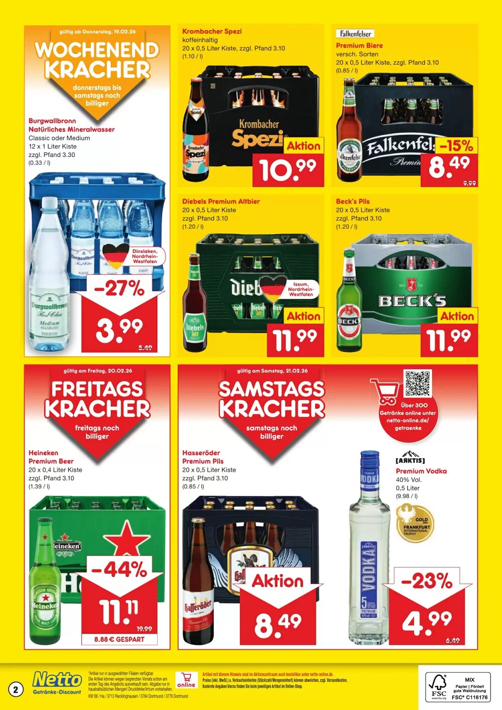 Netto Getränke Discount Prospekt (ab 16.02.2026) zum Blättern - Seite 2
