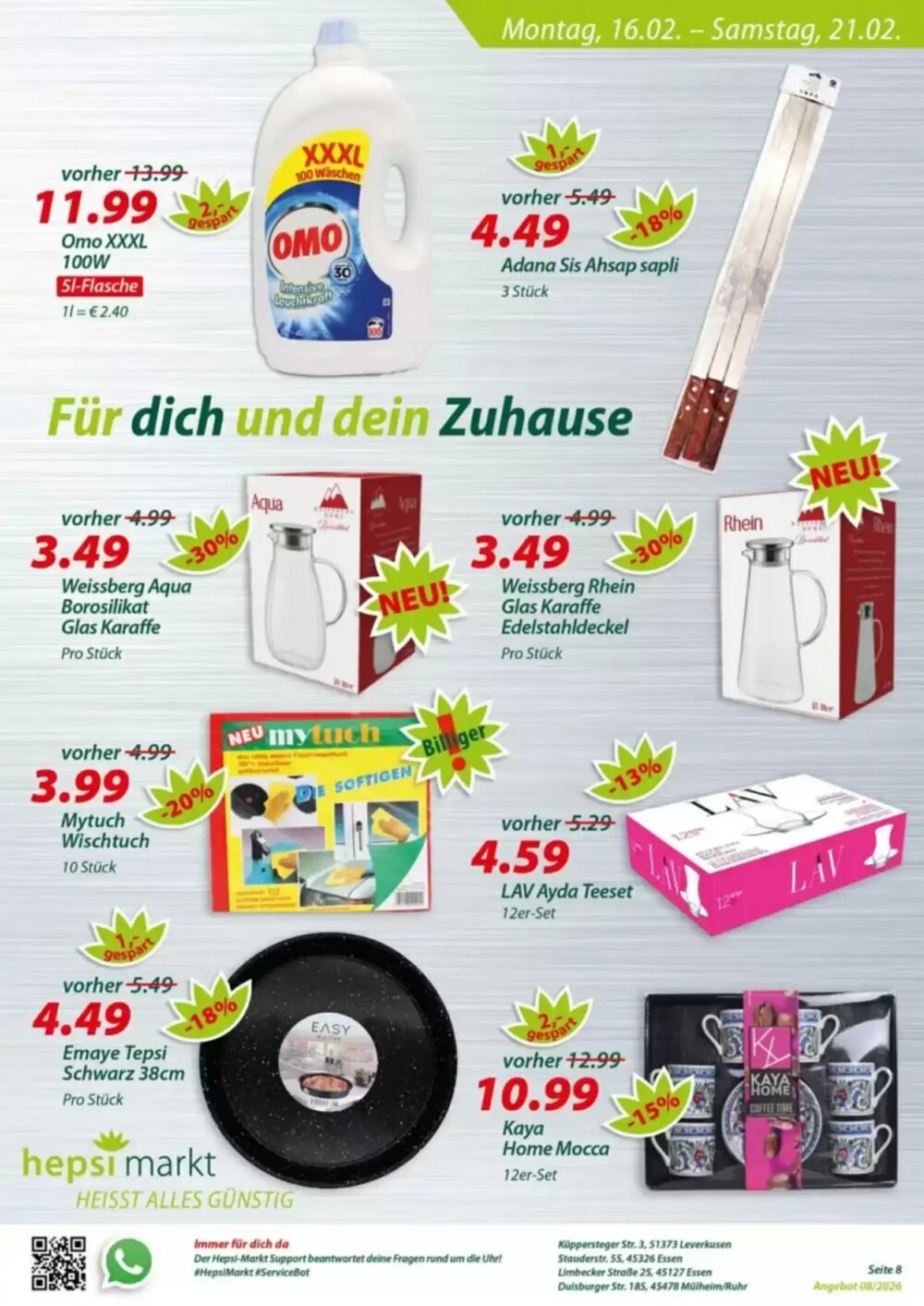 Hepsi-Markt Prospekt (ab 16.02.2026) zum Blättern - Seite 8