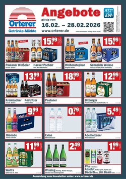 Orterer Getränkemarkt Prospekt (ab 16.02.2026) zum Blättern