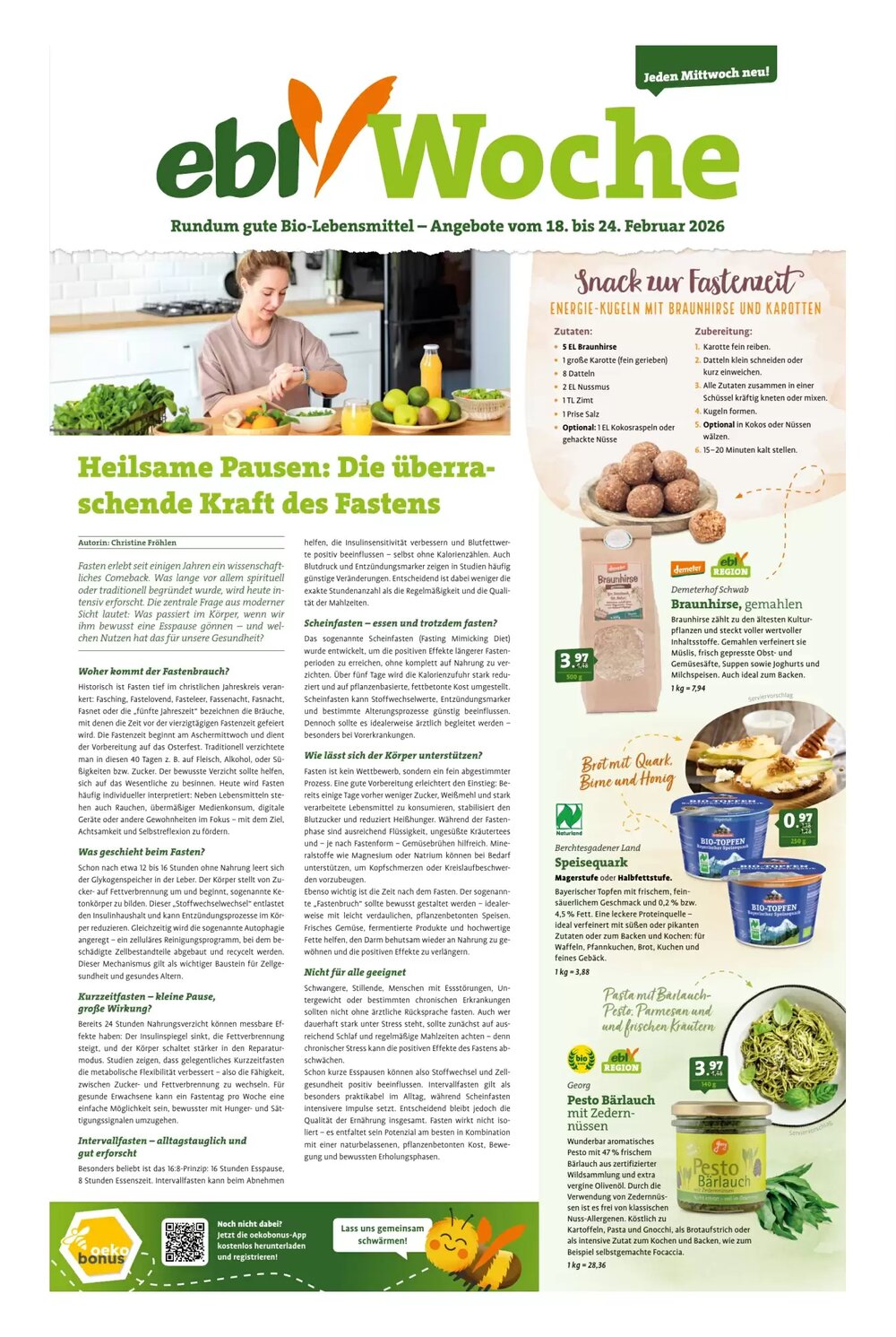 Ebl Naturkost Prospekt (ab 18.02.2026) zum Blättern - Seite 1