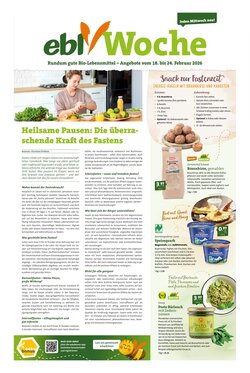 Ebl Naturkost Prospekt (ab 18.02.2026) zum Blättern