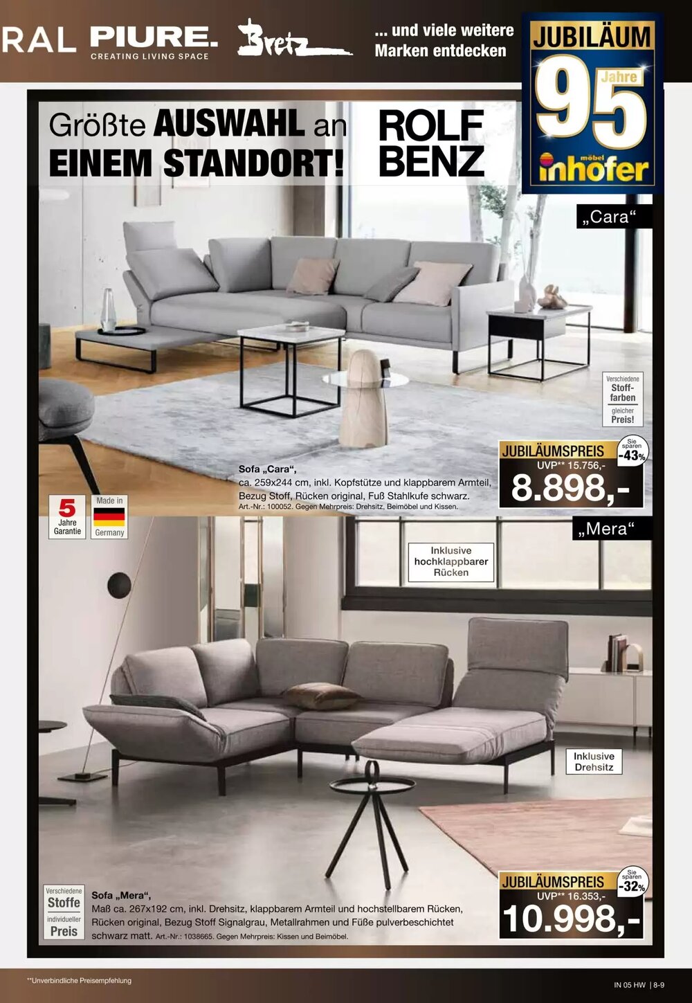 Möbel Inhofer Prospekt (ab 18.02.2026) zum Blättern - Seite 9