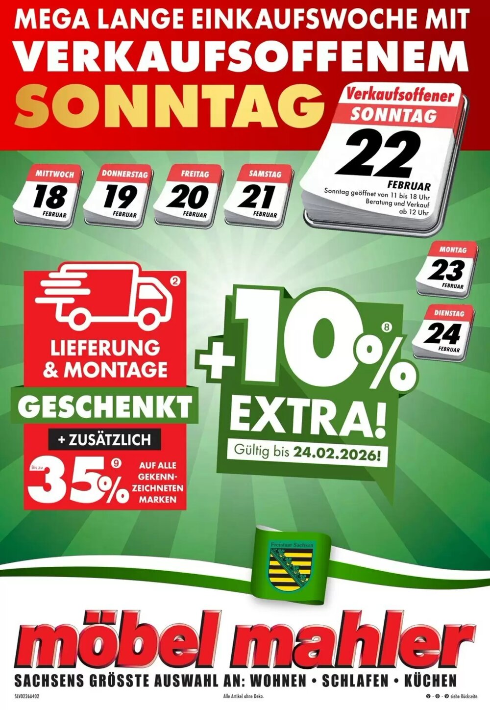 Möbel Mahler Prospekt (ab 18.02.2026) zum Blättern - Seite 1