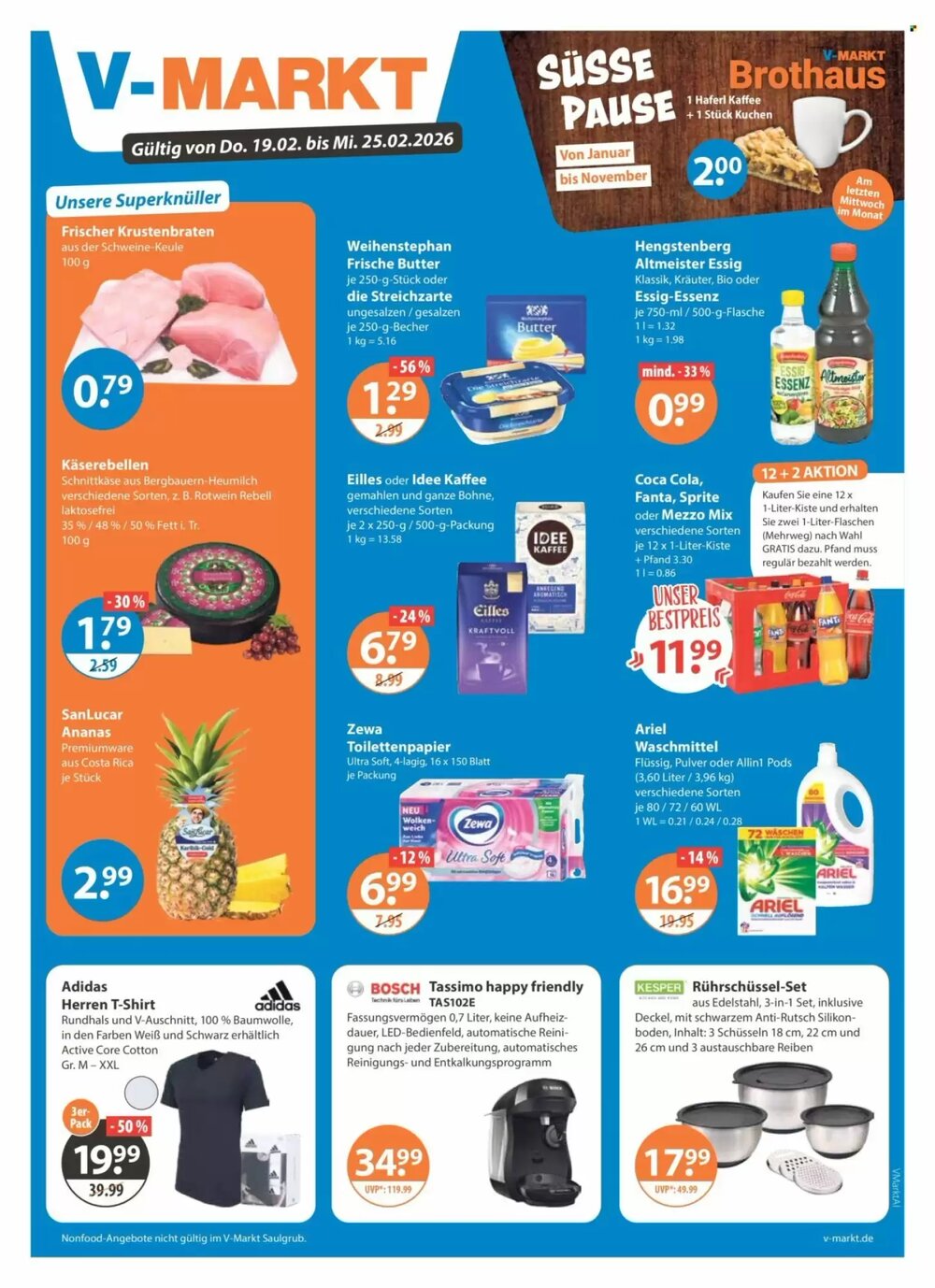 V Markt Prospekt (ab 19.02.2026) zum Blättern - Seite 1