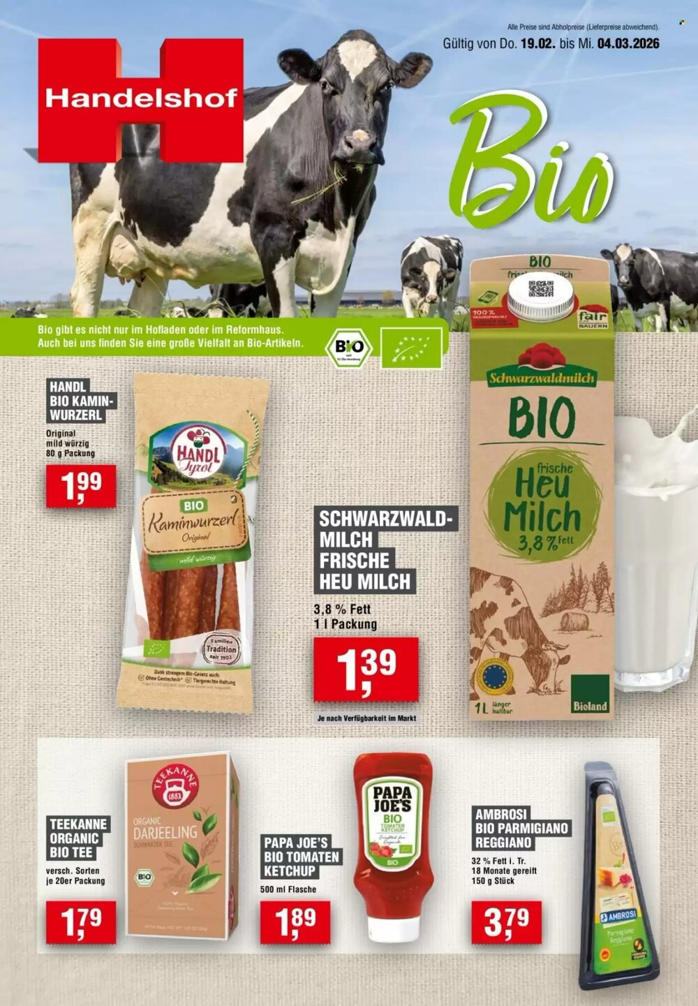 Handelshof Prospekt (ab 19.02.2026) zum Blättern - Seite 1
