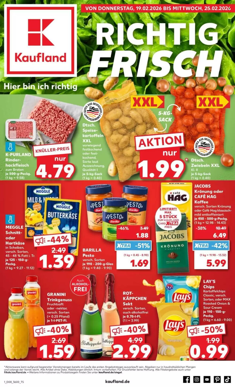 Kaufland Prospekt (ab 19.02.2026) zum Blättern - Seite 1