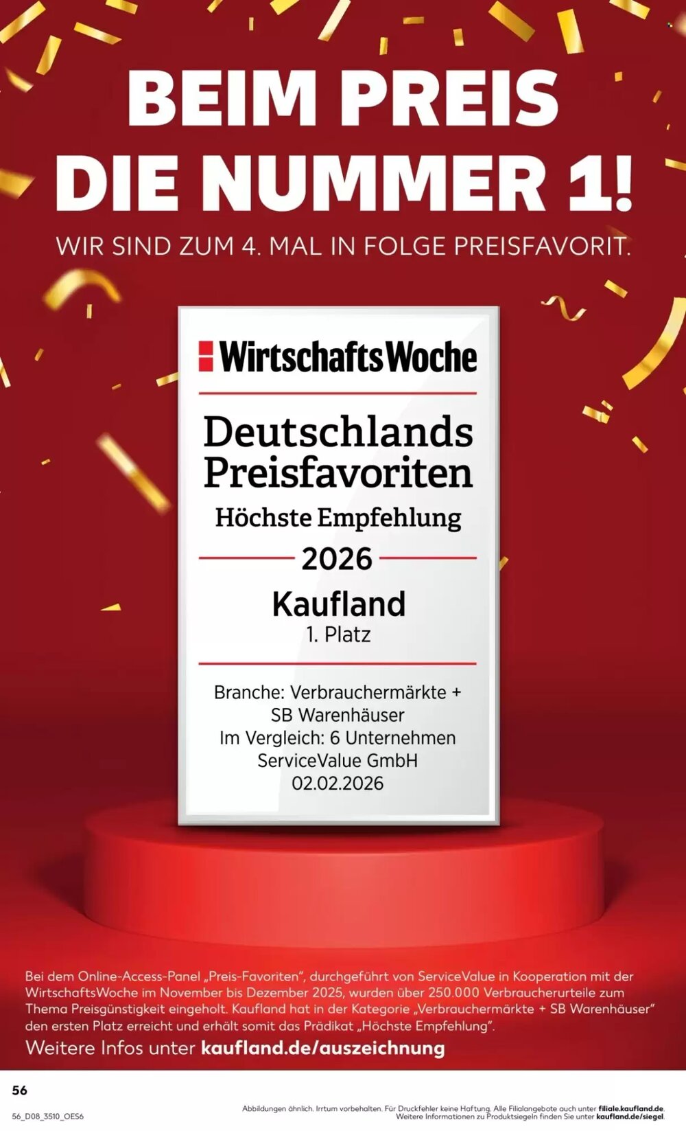 Kaufland Prospekt (ab 19.02.2026) zum Blättern - Seite 56