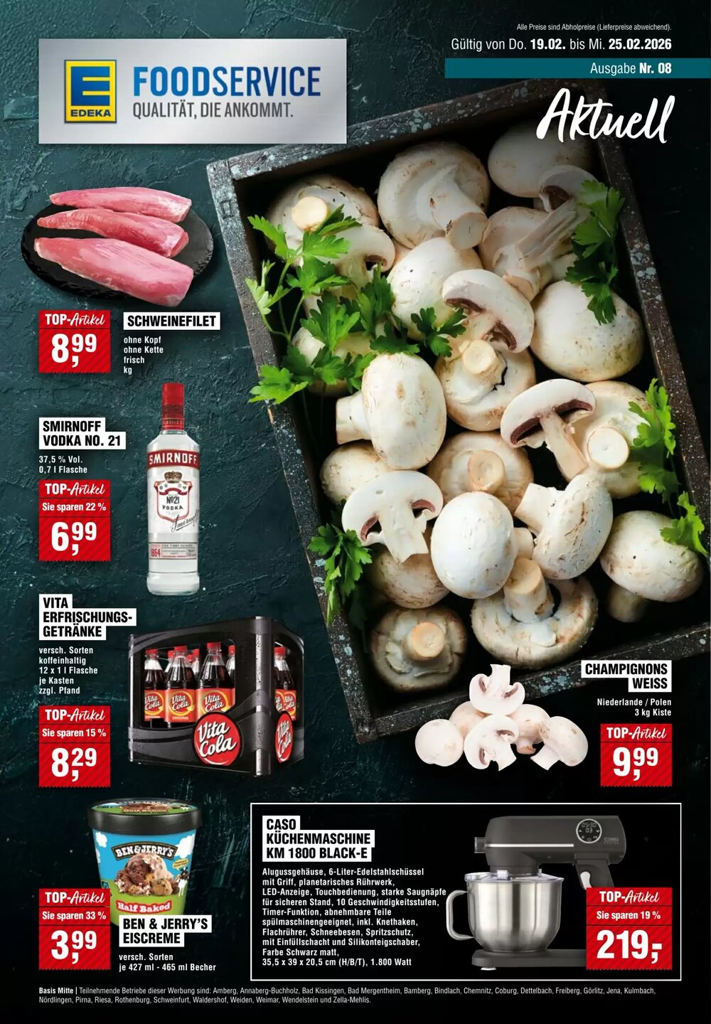 EDEKA Foodservice Prospekt (ab 19.02.2026) zum Blättern - Seite 1