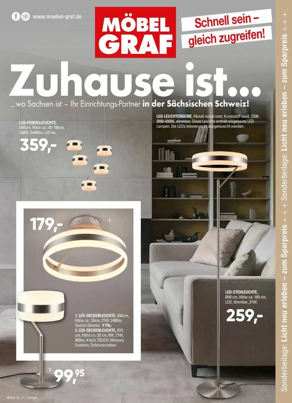 Möbel Graf Prospekt (ab 19.02.2026) zum Blättern - Seite 1