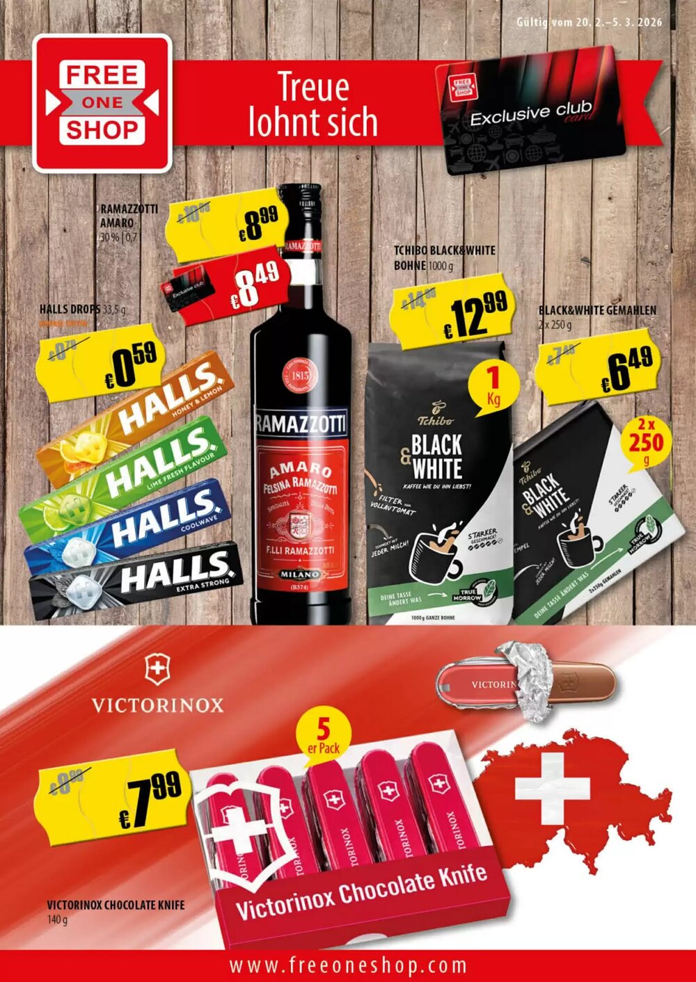 FreeOneShop Prospekt (ab 20.02.2026) zum Blättern - Seite 1