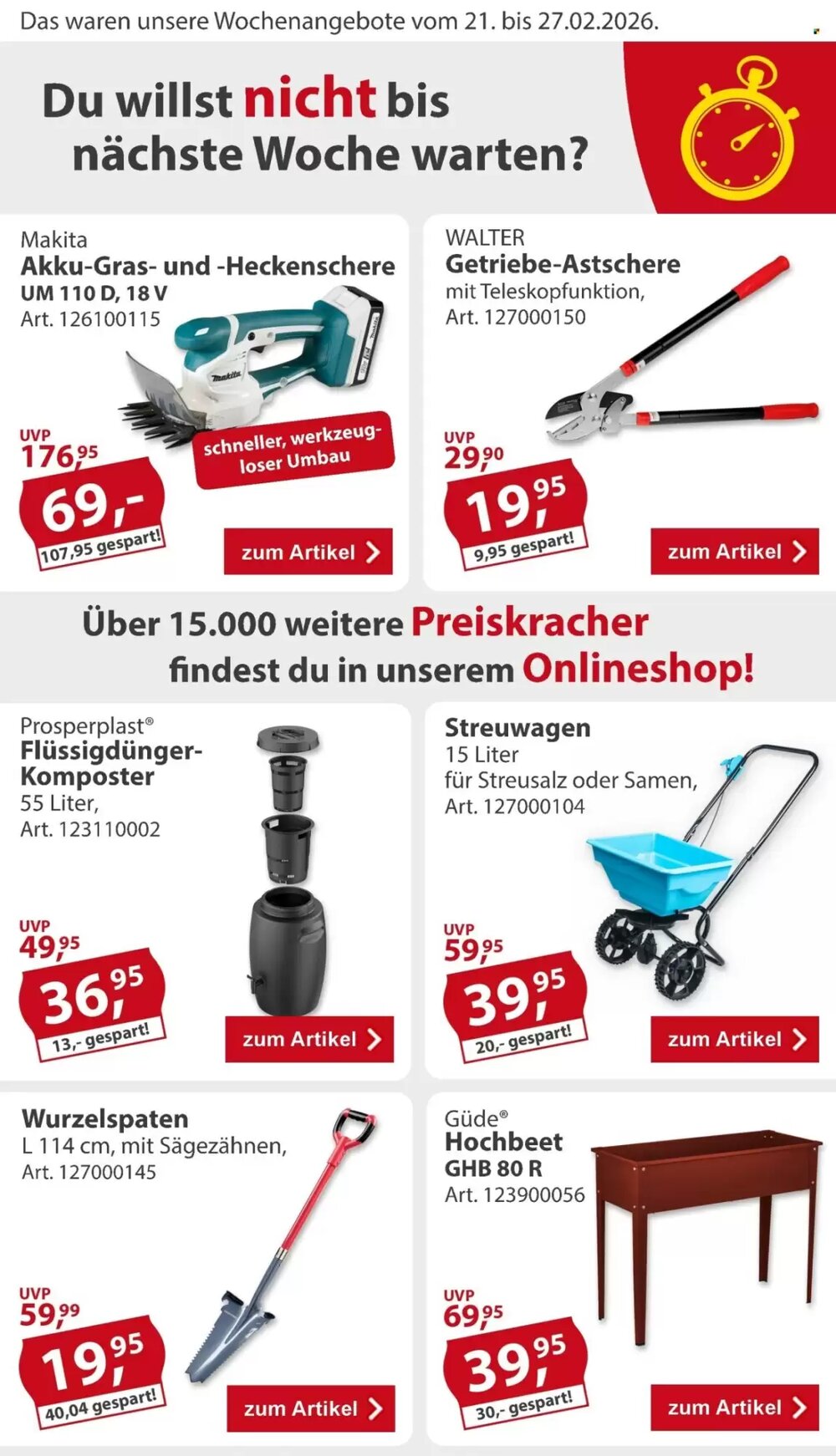 Sonderpreis Baumarkt Prospekt (ab 21.02.2026) zum Blättern - Seite 2