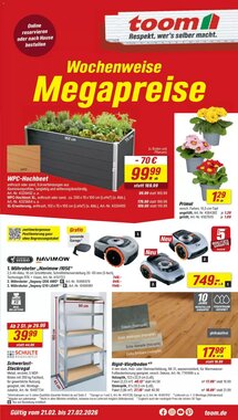 toom Baumarkt Prospekt (ab 21.02.2026) zum Blättern