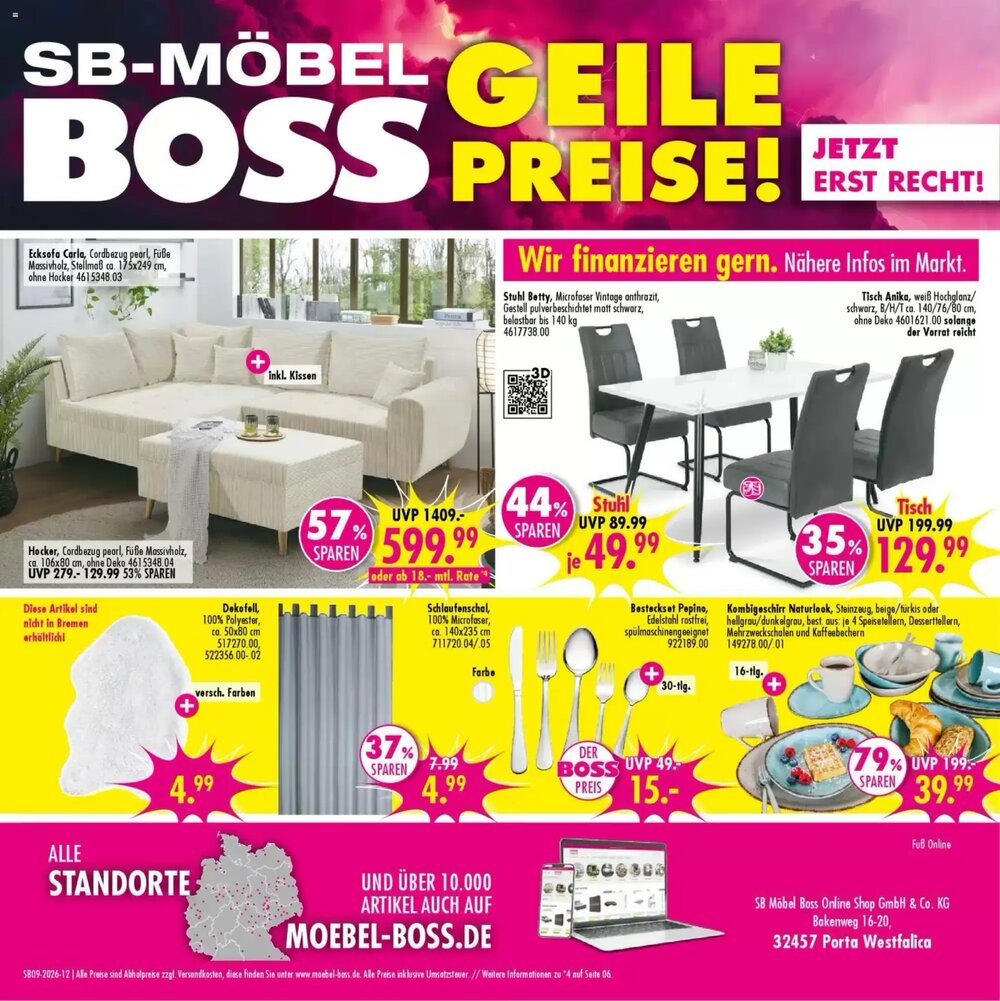 Möbel Boss Prospekt (ab 21.02.2026) zum Blättern - Seite 12