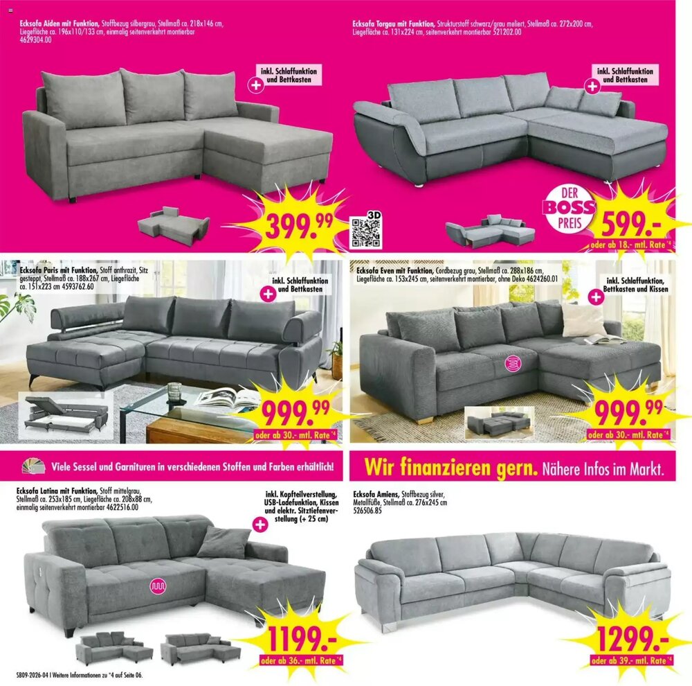 Möbel Boss Prospekt (ab 21.02.2026) zum Blättern - Seite 4