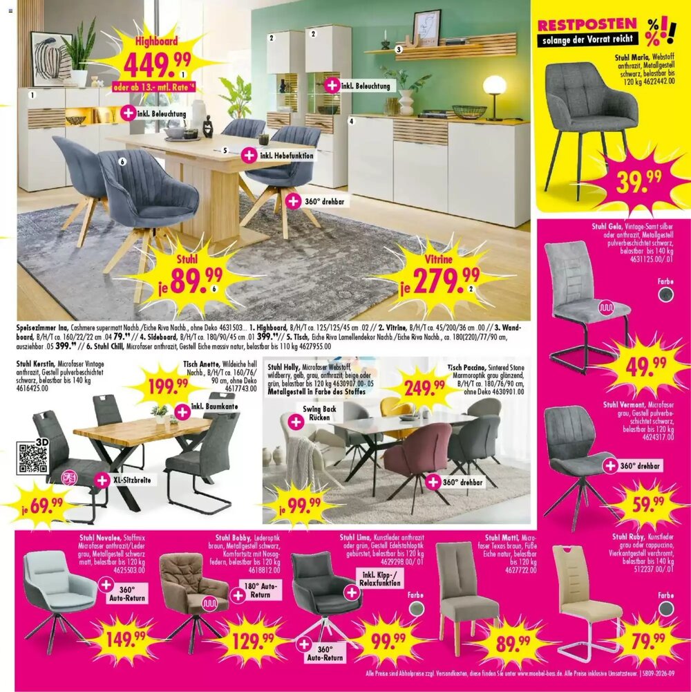 Möbel Boss Prospekt (ab 21.02.2026) zum Blättern - Seite 9