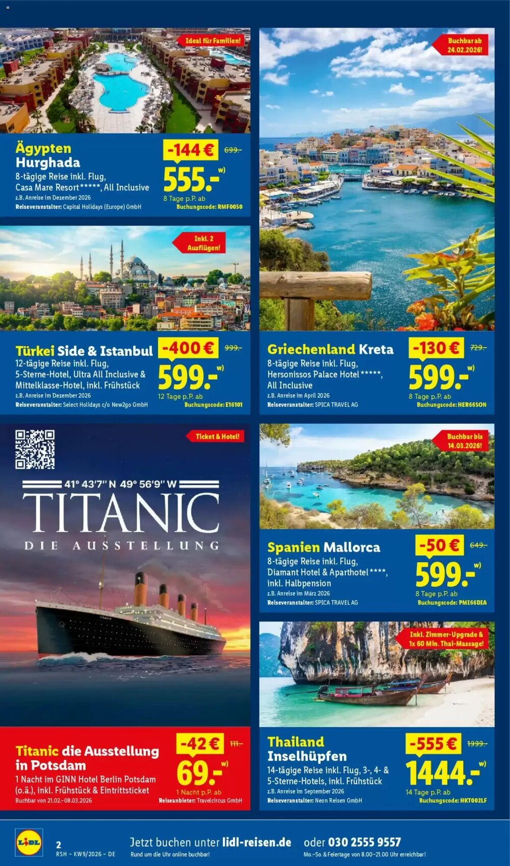 Lidl Reisen Prospekt (ab 21.02.2026) zum Blättern - Seite 2