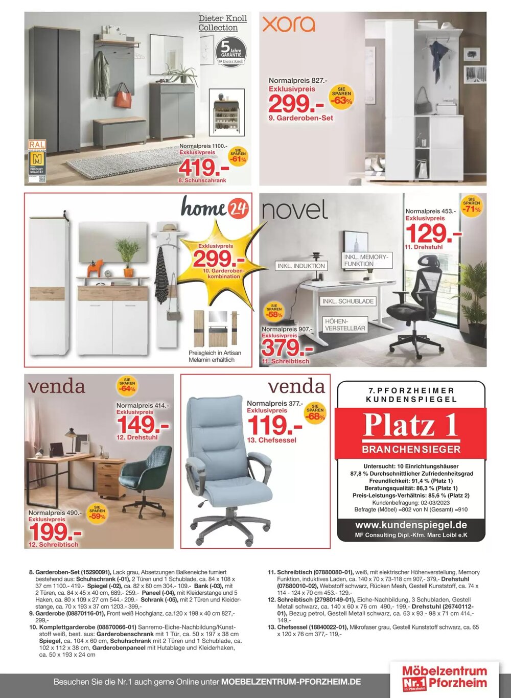 Möbelzentrum Pforzheim Prospekt (ab 21.02.2026) zum Blättern - Seite 15