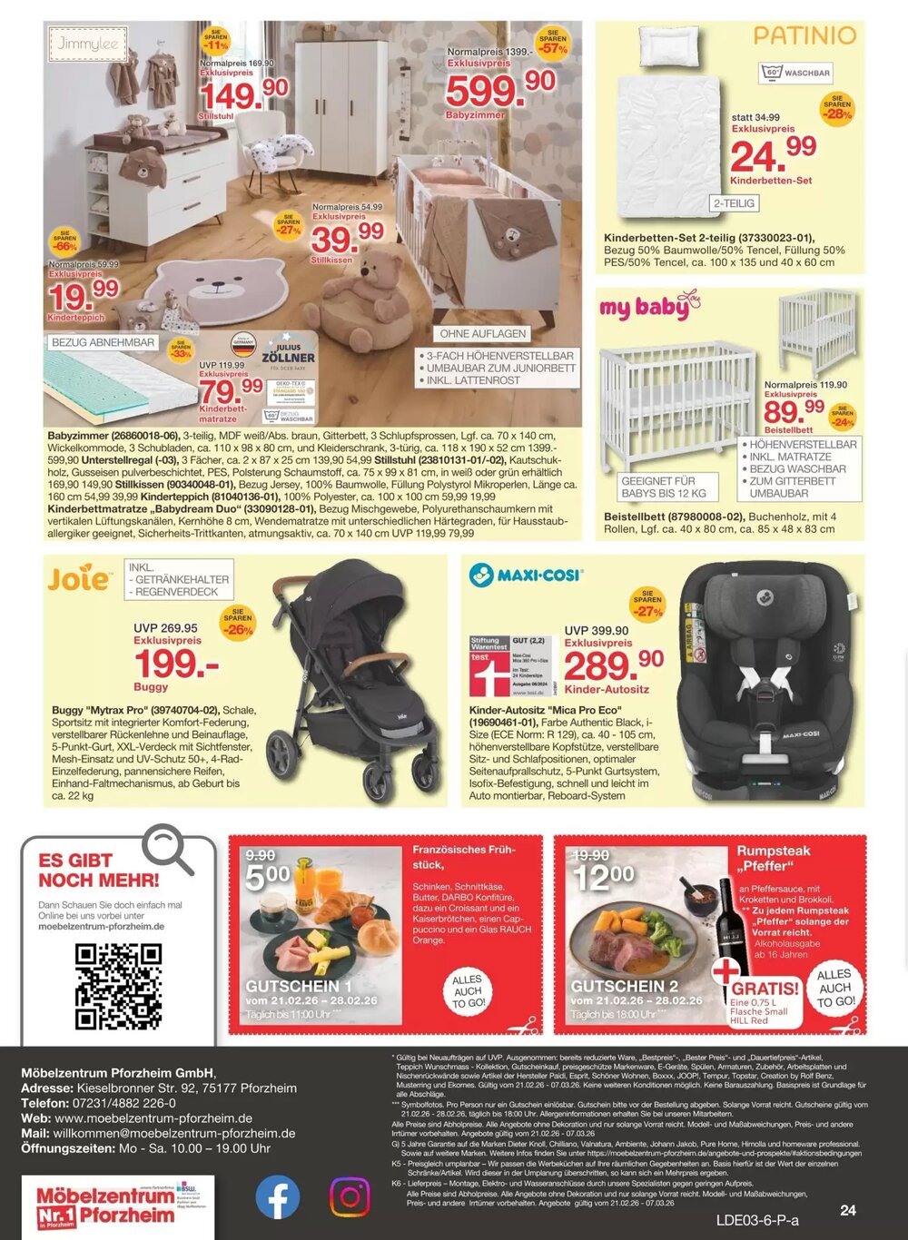 Möbelzentrum Pforzheim Prospekt (ab 21.02.2026) zum Blättern - Seite 24