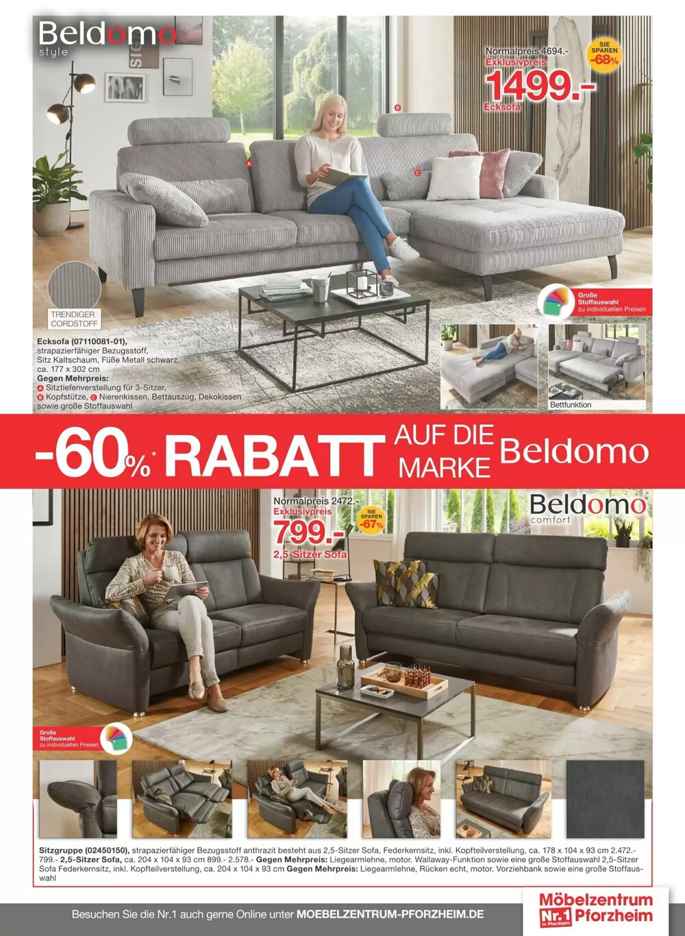 Möbelzentrum Pforzheim Prospekt (ab 21.02.2026) zum Blättern - Seite 5