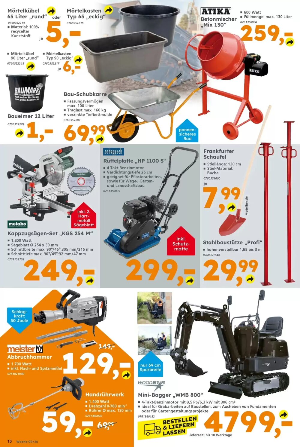 Globus Baumarkt Prospekt (ab 22.02.2026) zum Blättern - Seite 10