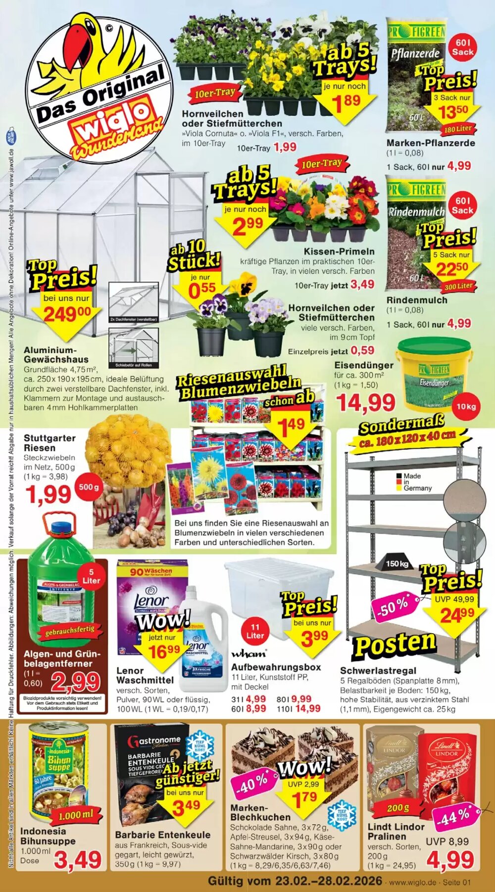 Wiglo Wunderland Prospekt (ab 23.02.2026) zum Blättern - Seite 1