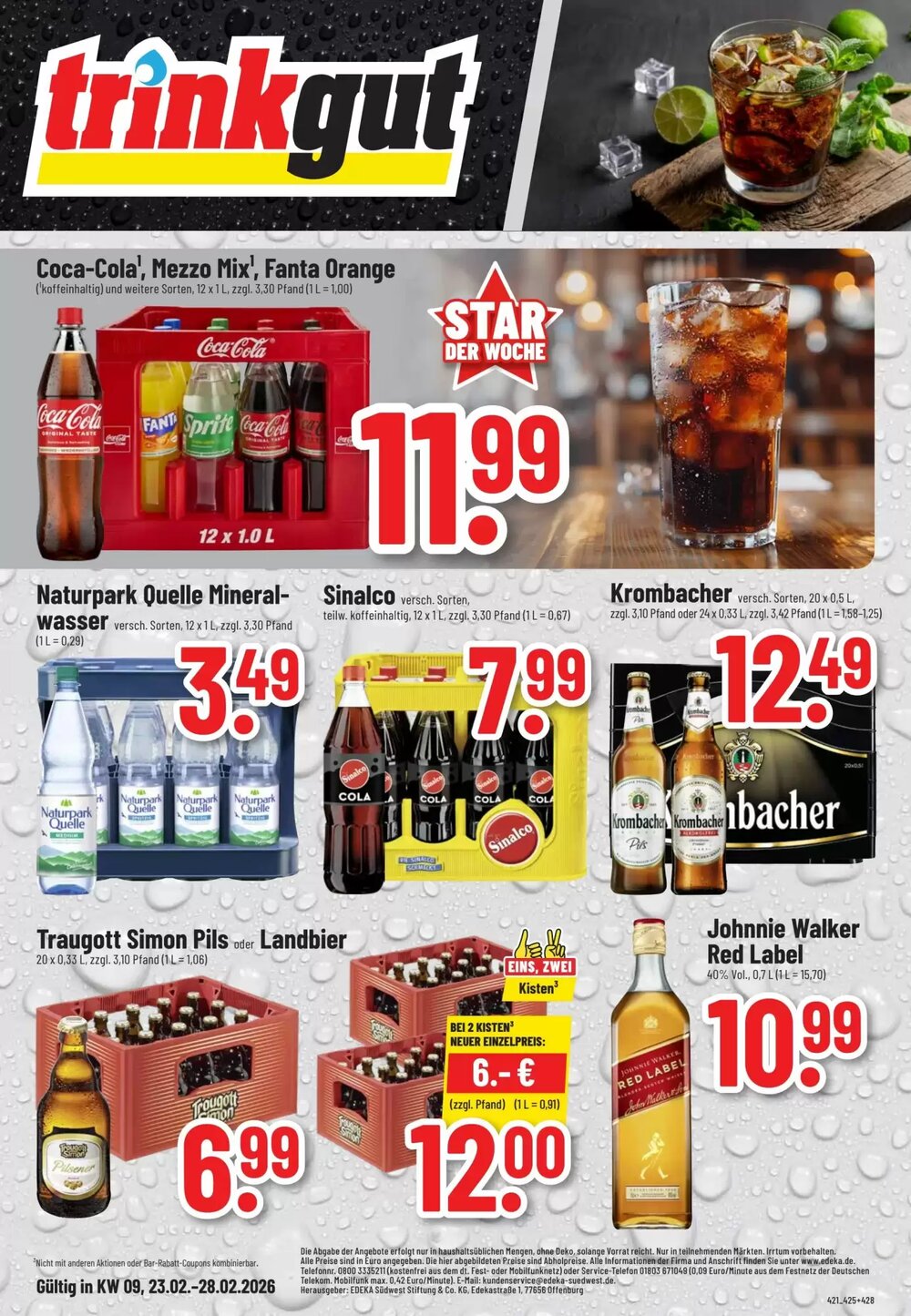 trinkgut Prospekt (ab 23.02.2026) zum Blättern - Seite 1