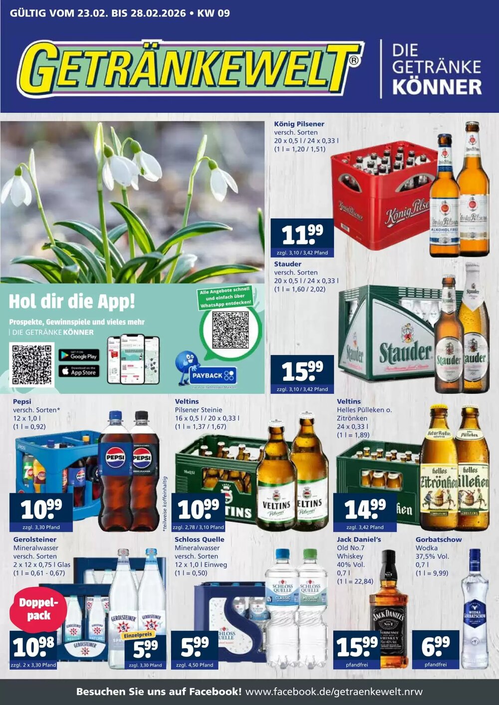 Getränkewelt Prospekt (ab 23.02.2026) zum Blättern - Seite 1