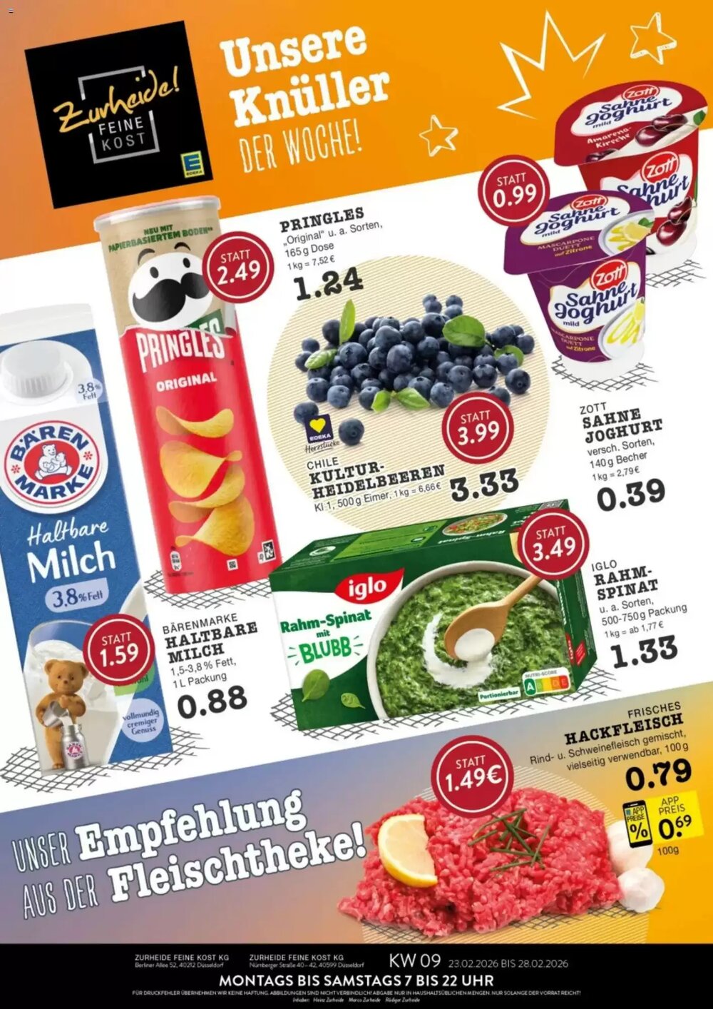 Edeka Zurheide Prospekt (ab 23.02.2026) zum Blättern - Seite 1