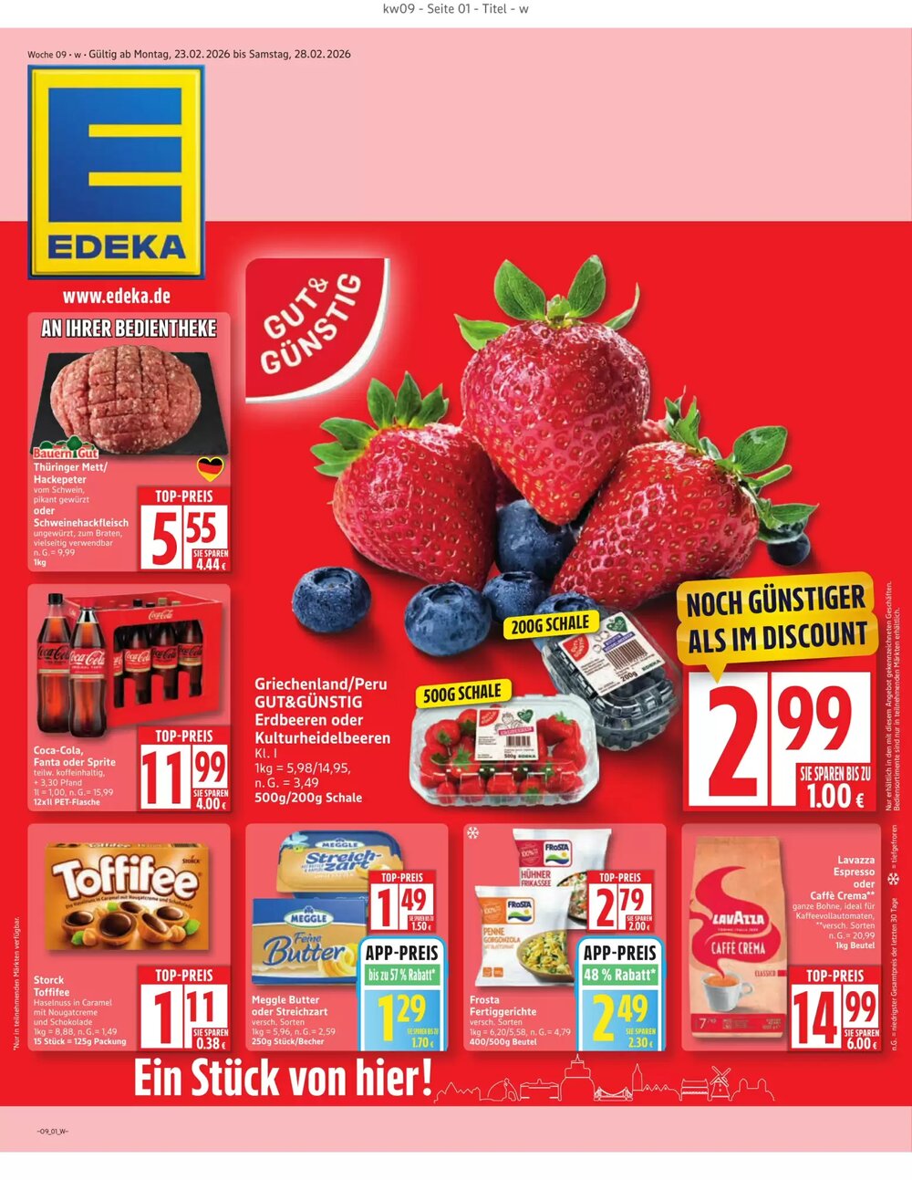 Edeka Prospekt (ab 23.02.2026) zum Blättern - Seite 1