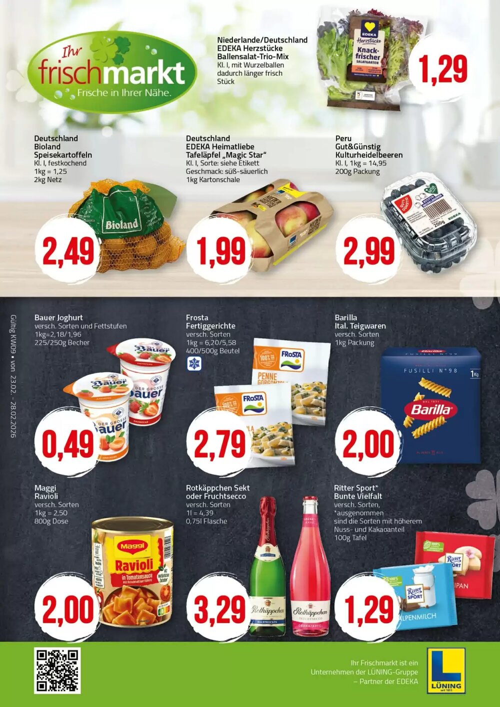 Ihr Frischmarkt Prospekt (ab 23.02.2026) zum Blättern - Seite 1