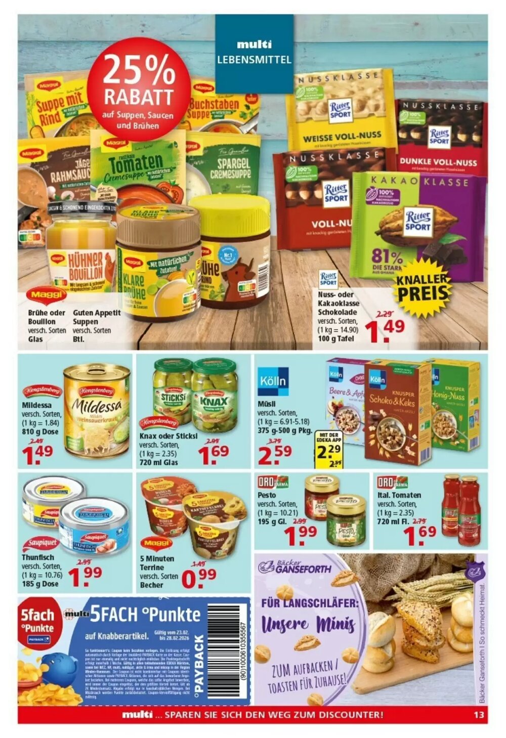 Multi Markt Prospekt (ab 23.02.2026) zum Blättern - Seite 13